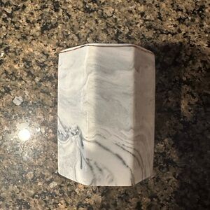 Elegant Marble-Style cup makeup brush holder- Gray